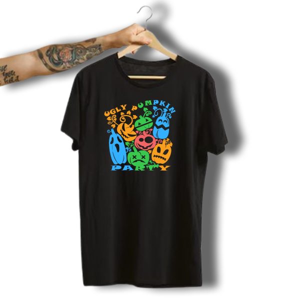 Ugly Pumpkin Party Halloween Funny Kids Adult T Shirt t shirt 1 1
