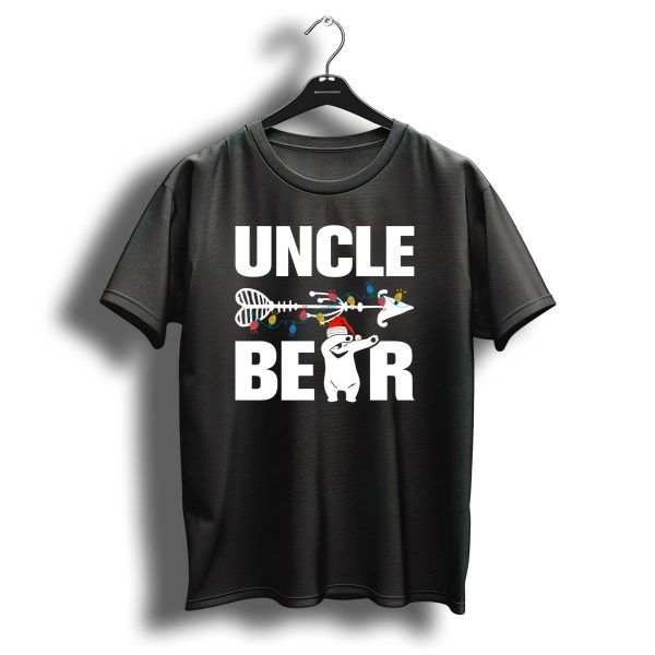 Uncle Bear Christmas Lights Santa Hat Fishbone Arrow T Shirt 1 t shirt 1