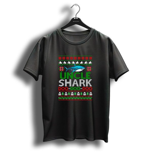 Uncle Shark Doo Doo Doo Festive Ugly Christmas T Shirt 1 t shirt 1