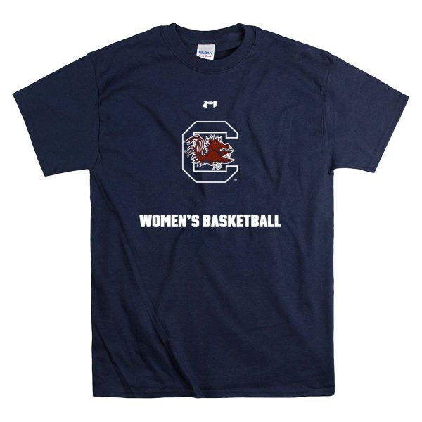 Under Armour South Carolina Gamecocks Womens Basketball T Shirt 1 Navy