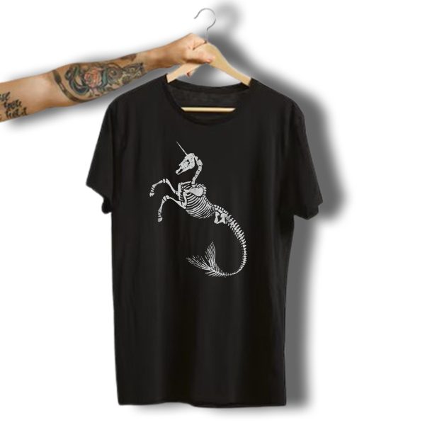 Unicorn Mermaid Skeleton Halloween Fantasy Creature T Shirt 1 t shirt 1
