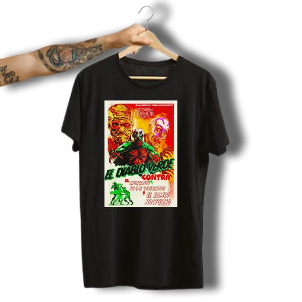 Universal Studios Halloween Horror Nights El Diablo Verde Contra T Shirt t shirt 1
