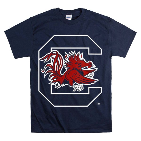 University of South Carolina Gamecocks NCAA Logo C Emblem T Shirt 1 Navy