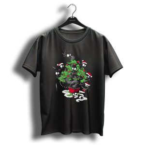 Unstealthiest Ninja Christmas Tree Lights And Ornaments Chaos T Shirt