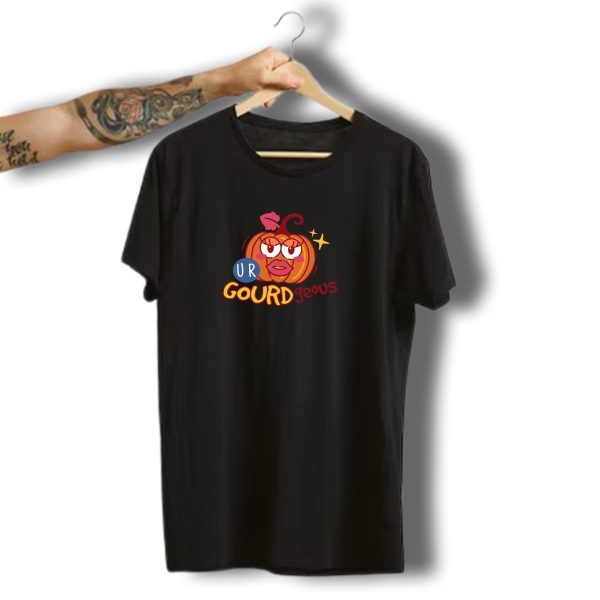 Ur Gourdgeous Pumpkin Halloween Win Wine T Shirt t shirt 1