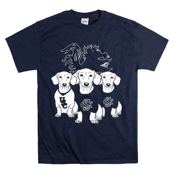 Usc Gamecocks Dogs T Shirt 1 Navy