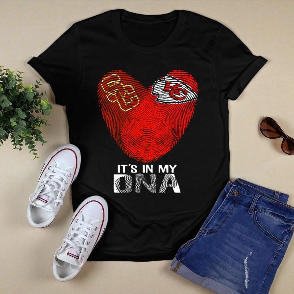 Usc Trojans Kansas City Chiefs Its In My Dna T Shirt 1 1