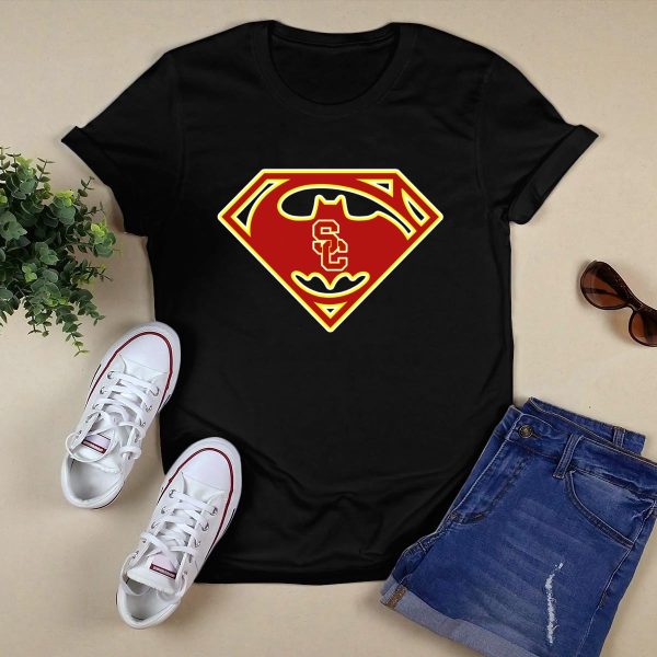 Usc Trojans Sc Badge Superhero T Shirt 1 1
