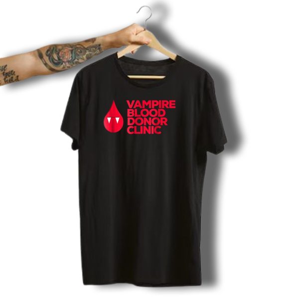 Vampire Blood Donor Clinic Funny Halloween T Shirt t shirt 1