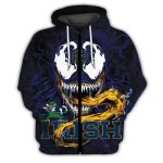 Venom With Notre Dame Fighting Irish All Over Print Hoodie