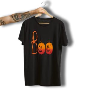 Vintage Boo Halloween Jack O Lantern Pumpkins T-Shirt