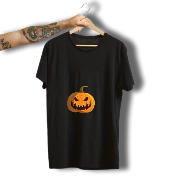 Vintage Halloween Night With Scary Jack O Lantern And Flying Bats T Shirt 1 t shirt 1