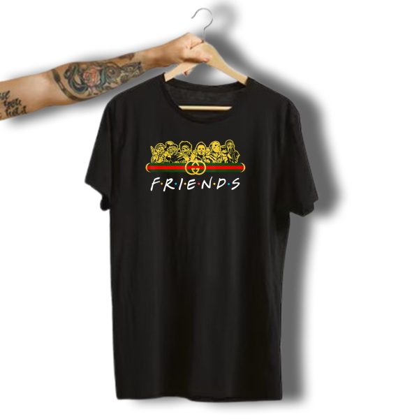 Vintage Horror Icons Friends Halloween Costume T Shirt t shirt 1