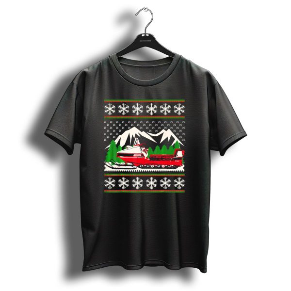 Vintage Snowmobile Ugly Christmas T Shirt 1 t shirt 1