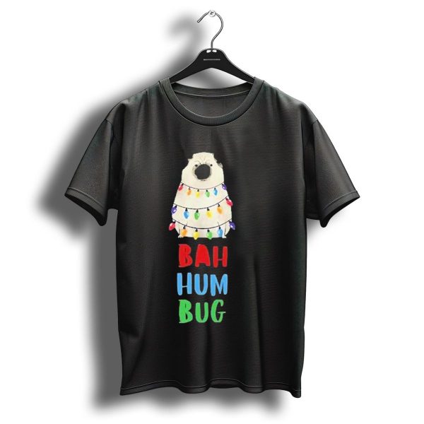 Vito The Pug Bah Hum Bug Christmas Lights Wrapping T Shirt 1 t shirt 1