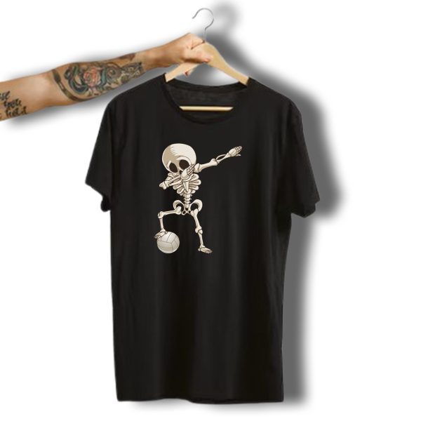 Volleyball Skeleton Dabbing Halloween Sports Fun T Shirt 1 t shirt 1