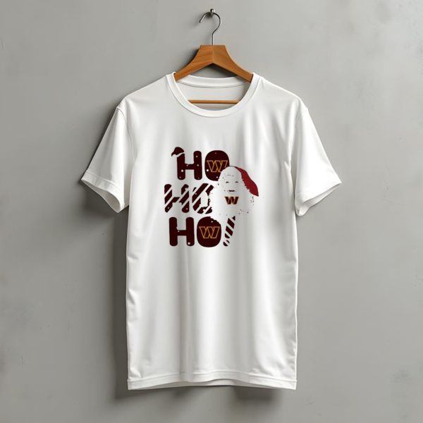 Washington Commanders Christmas Santa Ho Ho Ho T Shirt t shirt 1