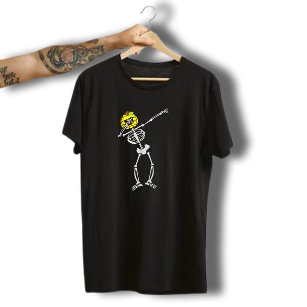 Water Polo Halloween Skeleton Pumpkin Head Dabbing T Shirt t shirt 1