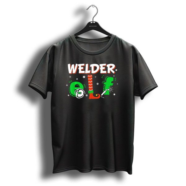 Welder Elf Christmas Matching Group Snowflakes Holiday T Shirt 1 t shirt 1