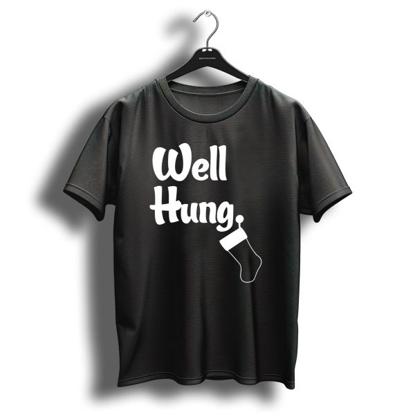 Well Hung Funny Christmas Stocking Joke T Shirt 1 t shirt 1