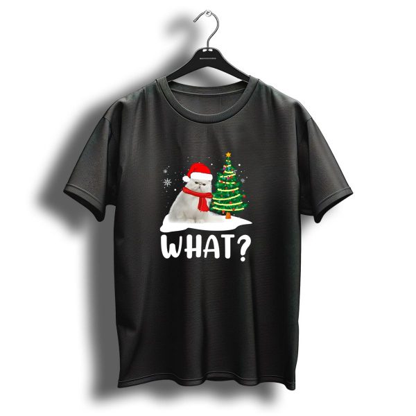 What Cat Funny Christmas Tree Kitten Kitty T Shirt 1 t shirt 1