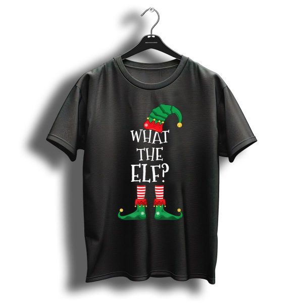 What The Elf Christmas Humor Green Hat And Shoes T Shirt 1 t shirt 1