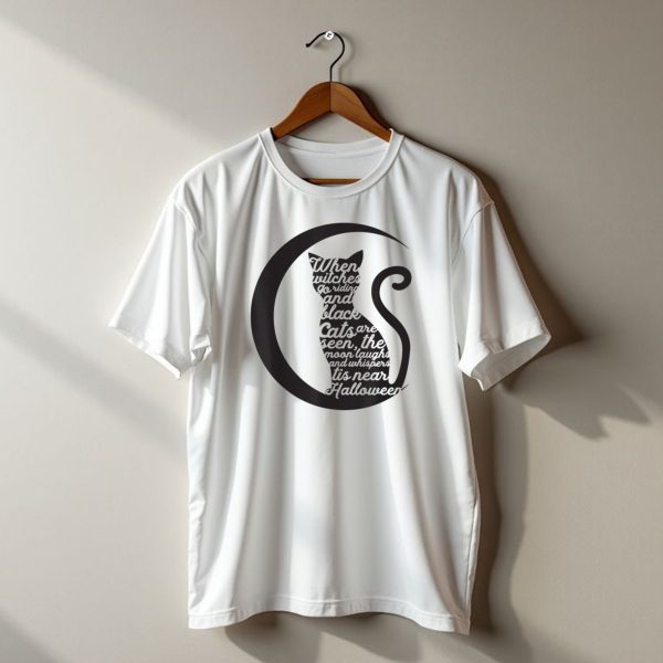 When Witches Go Riding And Black Cats Are Seen Its Near Halloween T Shirt t shirt 1