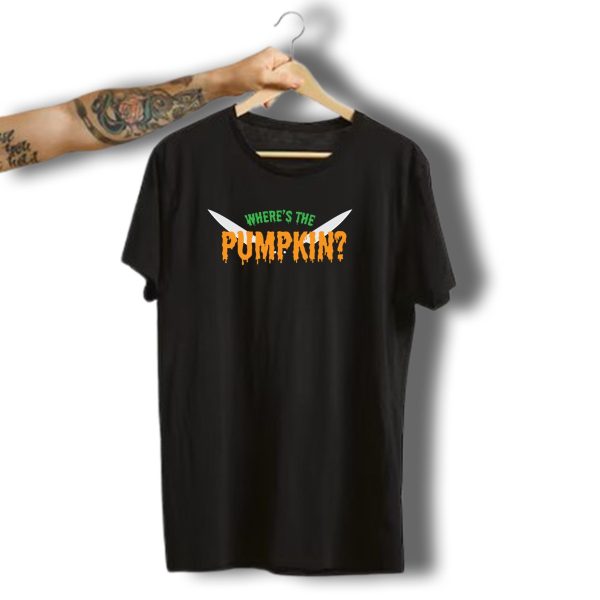 Wheres The Pumpkin Halloween Knife Eyes T Shirt t shirt 1