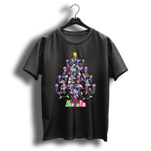 Whimsical Jellyfish Ornament Christmas Tree With Festive Present Displays T Shirt