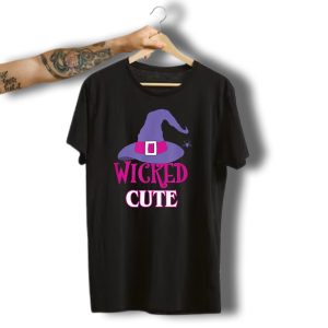 Wicked Cute Halloween Hat With Spider T-Shirt