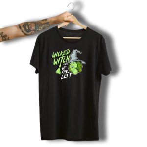 Wicked Witch Of The Left Halloween Pelosi Witch Hat Green Face T-Shirt