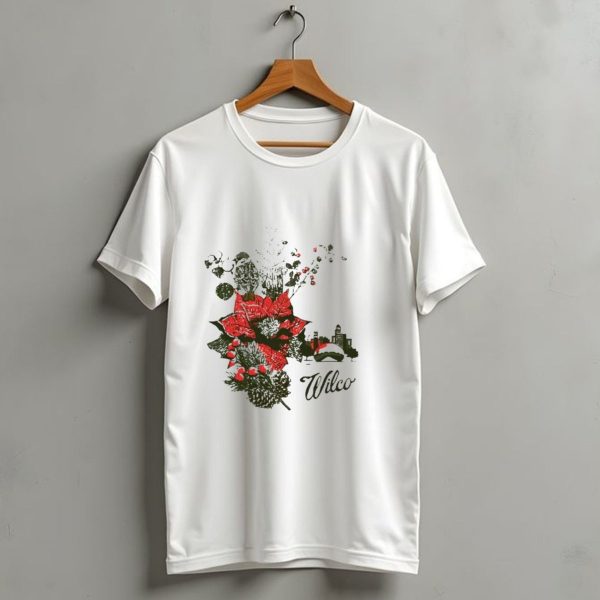 Wilco Holiday Merry Christmas 2024 Festive Poinsettia And Cityscape T Shirt 1 t shirt 1