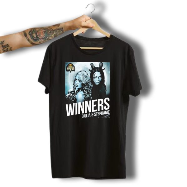 Winners Giulia And Stephanie Wwe Nxt Halloween Havoc 2024 Vintage T Shirt 1 t shirt 1
