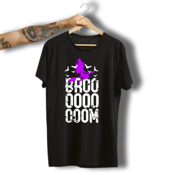 Witch Broom Halloween Bats Boo Broom Broom Broom Souvenir Ideas T Shirt 1 t shirt 1