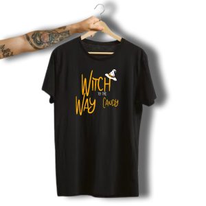 Witch Way To The Candy Halloween Witch T-Shirt