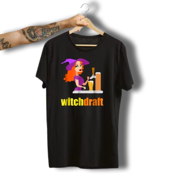 Witchdraft Halloween Beer Bartender Funny Costume Witch T Shirt t shirt 1
