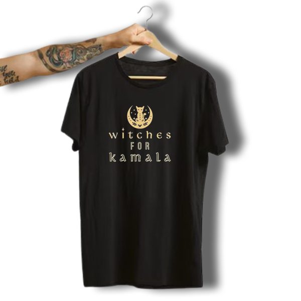 Witches For Kamala Harris Cat Moon Halloween T Shirt t shirt 1