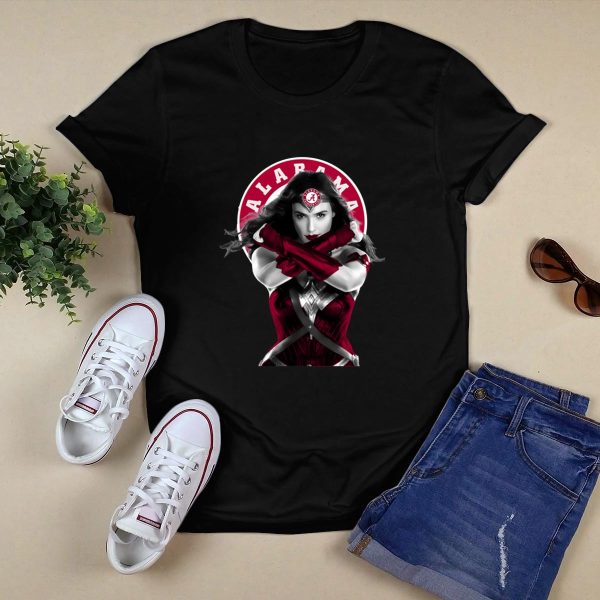 Wonder Woman Alabama Crimson Tide t shirt Style 1 Black 1