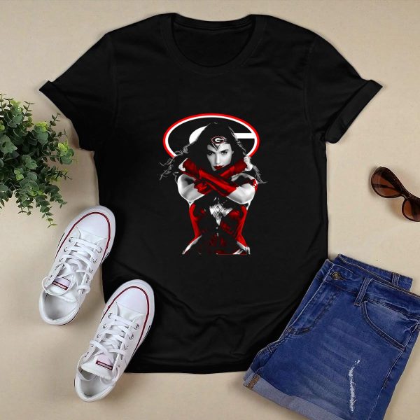 Wonder Woman Georgia Bulldogs t shirt 1