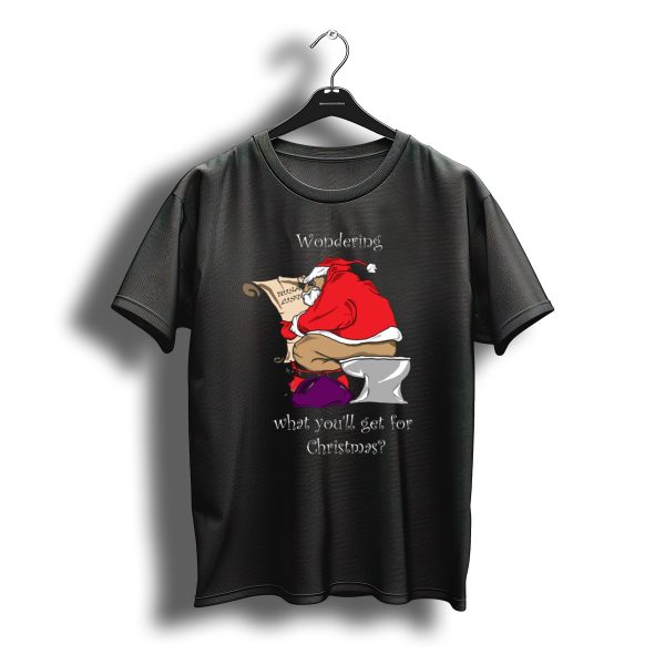Wondering What YouLl Get For Christmas Santa List T Shirt t shirt 1