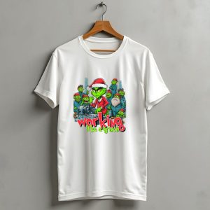 Working Like A Grinch Merry Christmas Factory Fun T-Shirt