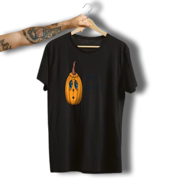 Worried Pumpkin Happy Halloween T Shirt t shirt 1