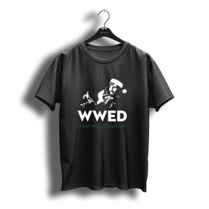 Wwed What Would Ellis Do Christmas Edition Santa Hat T-Shirt