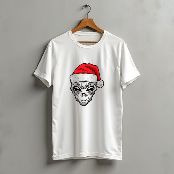 Xmas Santa Hat Alien Christmas T Shirt t shirt 1