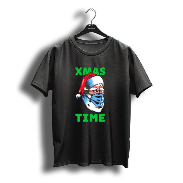 Xmas Time Santa Claus Mask Merry Christmas Holiday Fun T Shirt t shirt 1