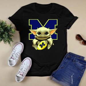 Yoda Baby Michigan Wolverines Football T-Shirt