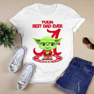 Yoda Best Dad Ever Alabama Crimson Tide T-Shirt