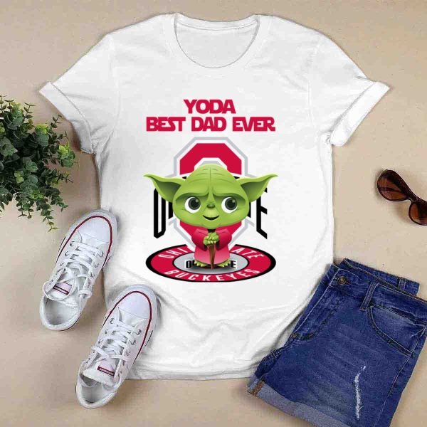 Yoda Best Dad Ever Ohio State Buckeyes T Shirt 1 0