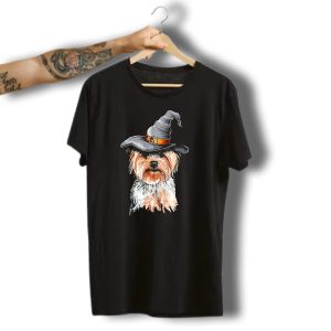 Yorkshire Terrier Witch Halloween Costume Ideas T-Shirt