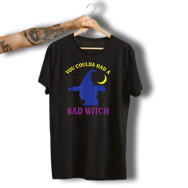 You Coulda Had A Bad Witch Silhouette Halloween Moon Stars T Shirt 1 t shirt 1